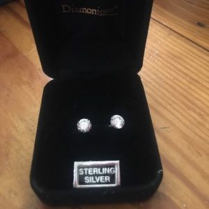 Sterling silver clip on earrings
